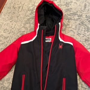 Boys spider ski coat